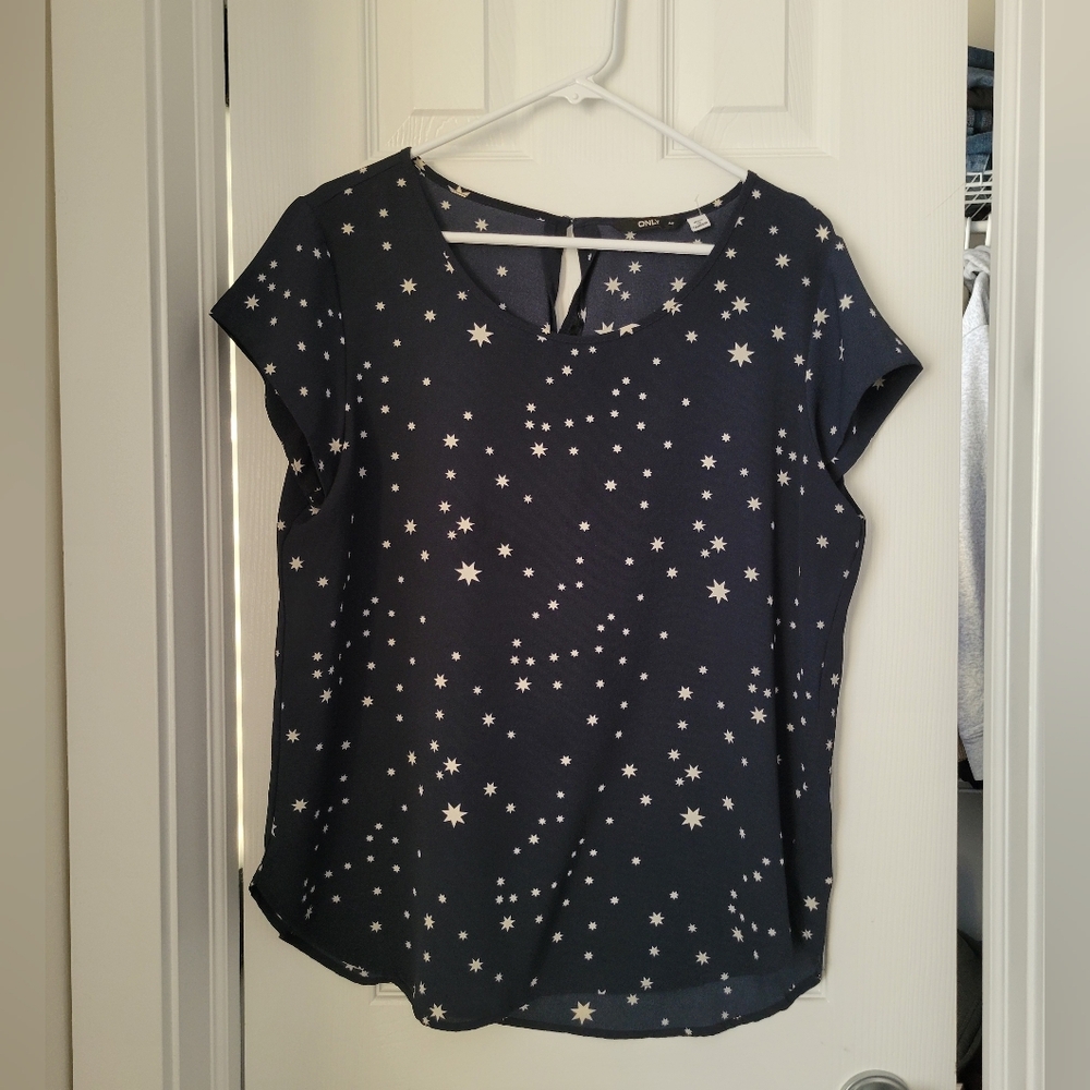 Only Midnight Blue Starry Blouse